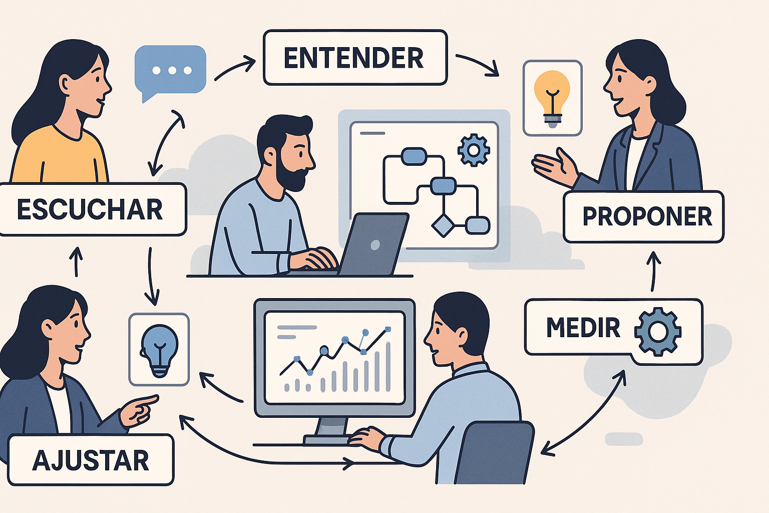 Cómo construimos sistemas con propósito (y por qué se nota en la operación) - visual explicativa 1
