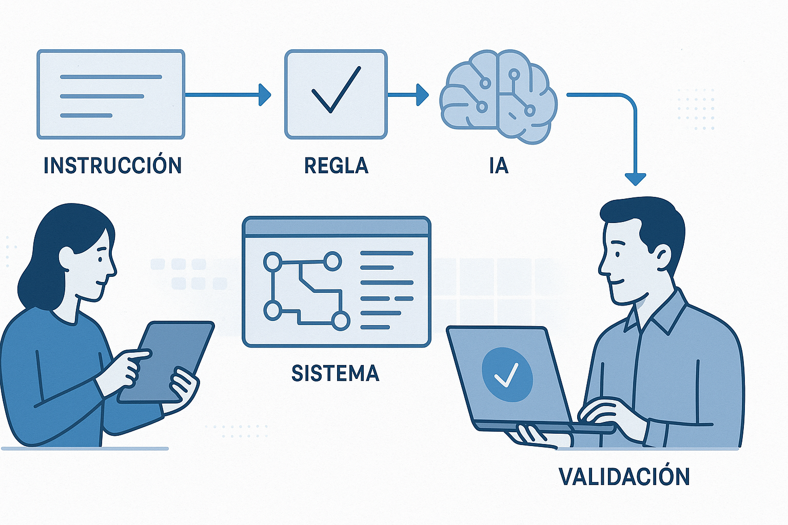 Del prompt al proceso: cuando una instrucción repetida se vuelve un flujo - visual explicativa 1