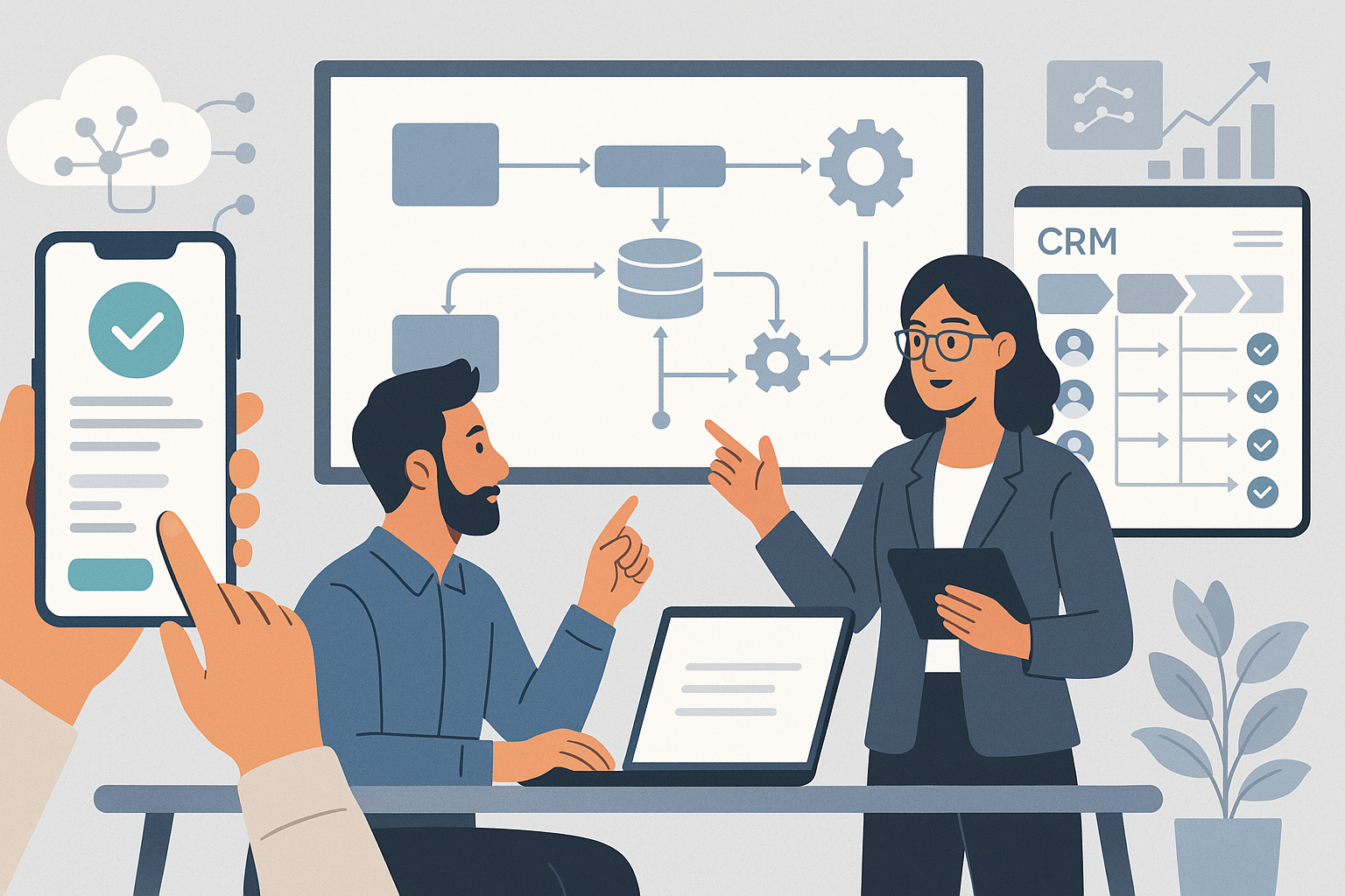 Frontend y backend: lo que se ve vs lo que sostiene la operación - visual explicativa 2