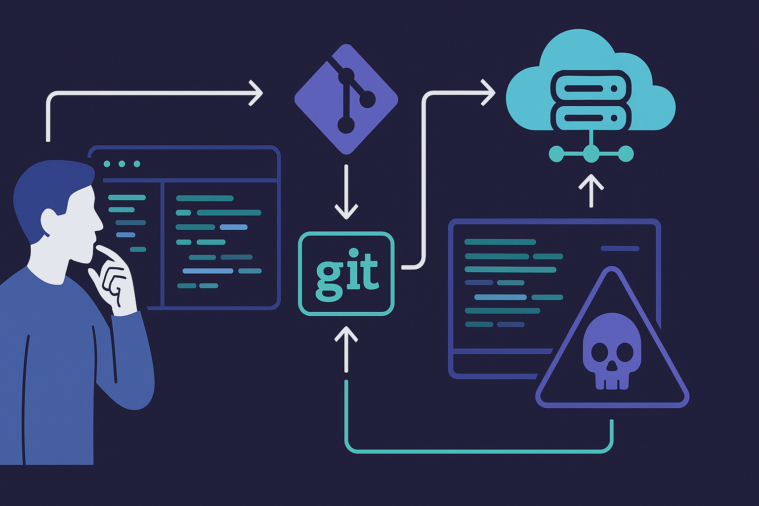 Git o morir: cómo no perder tu código ni tu dignidad - visual explicativa 1