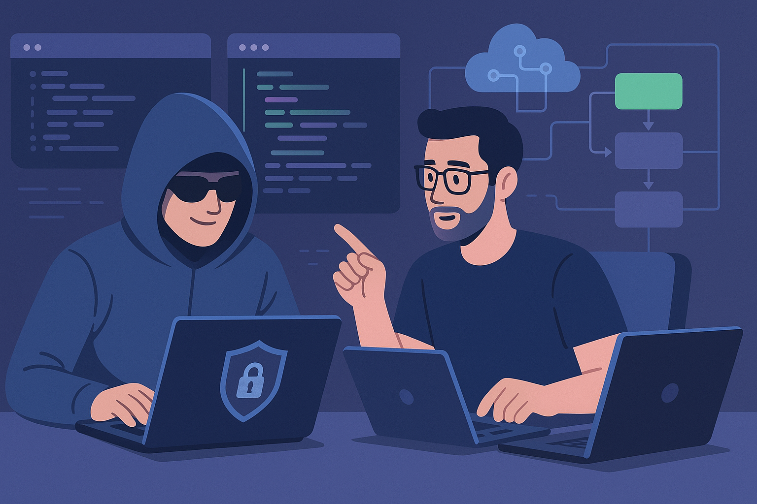 Hacker no es cracker: la diferencia que evita broncas (y te ahorra juntas raras) - visual explicativa 2