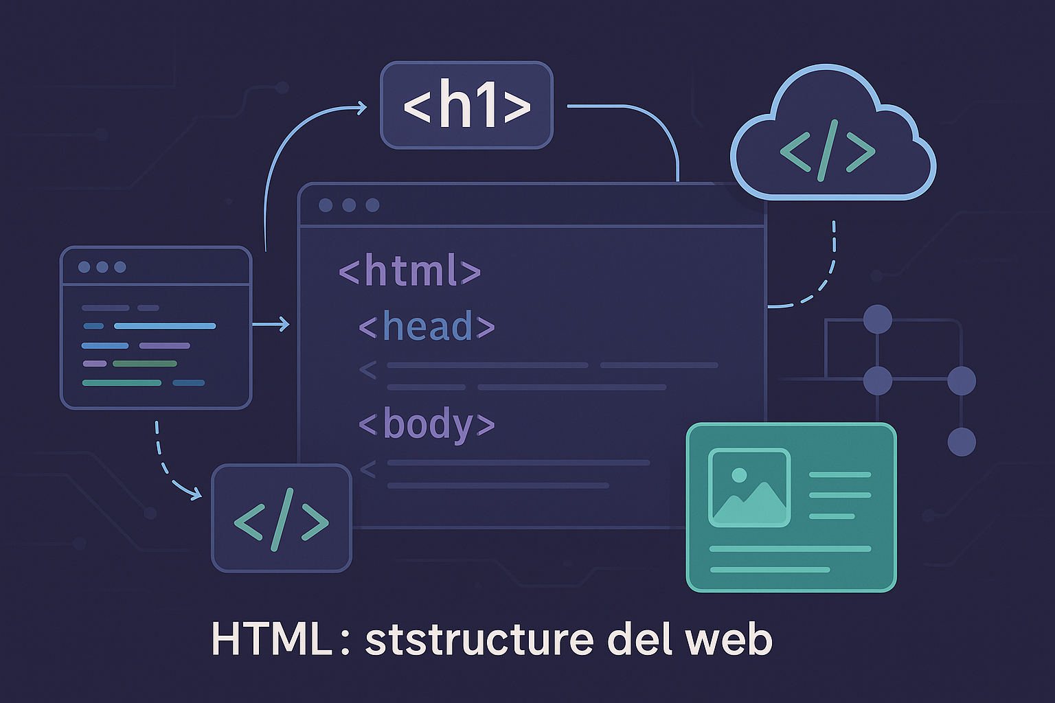 HTML: la estructura del mundo web (sin humo) - visual explicativa 1