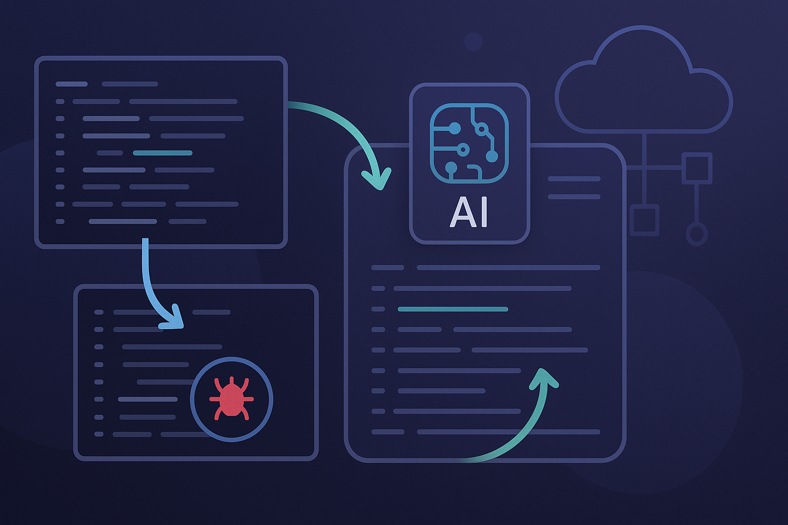 IA para debugging: encuentra el bug sin inventarte otro - visual explicativa 1