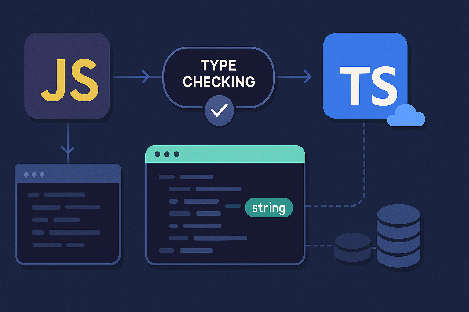 JavaScript vs TypeScript: la batalla por el tipado (sin humo) - visual explicativa 1