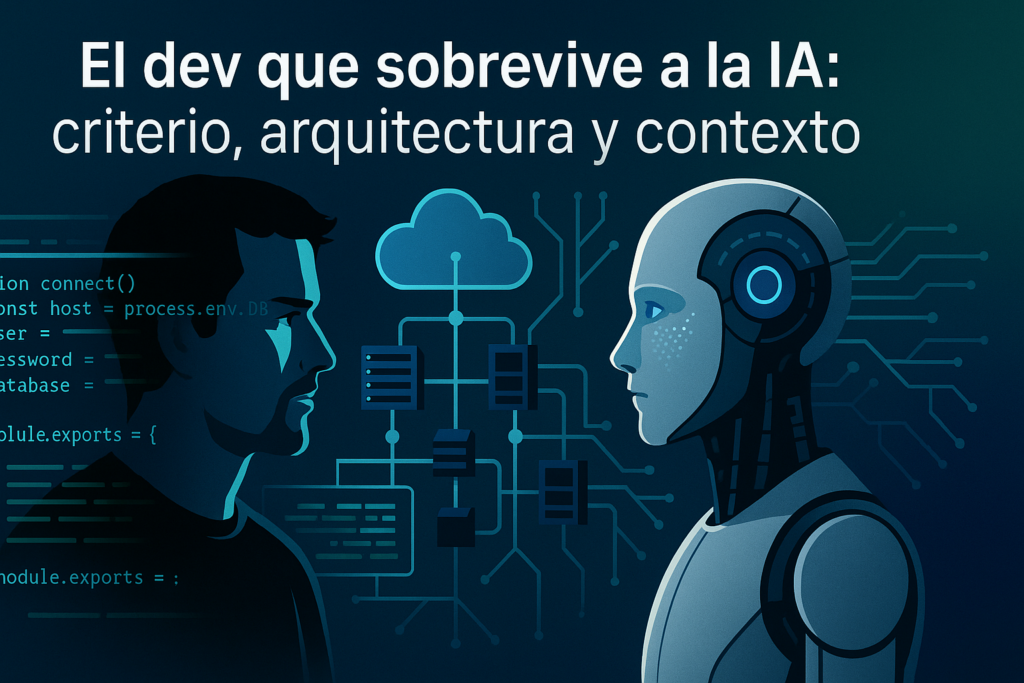 El dev que sobrevive a la IA: criterio, arquitectura y contexto - imagen de portada