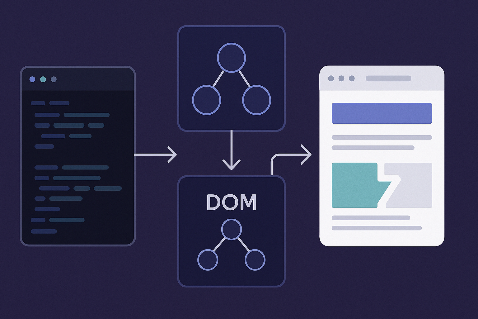 DOM: manipular la realidad desde el navegador (sin romper todo) - visual explicativa 1