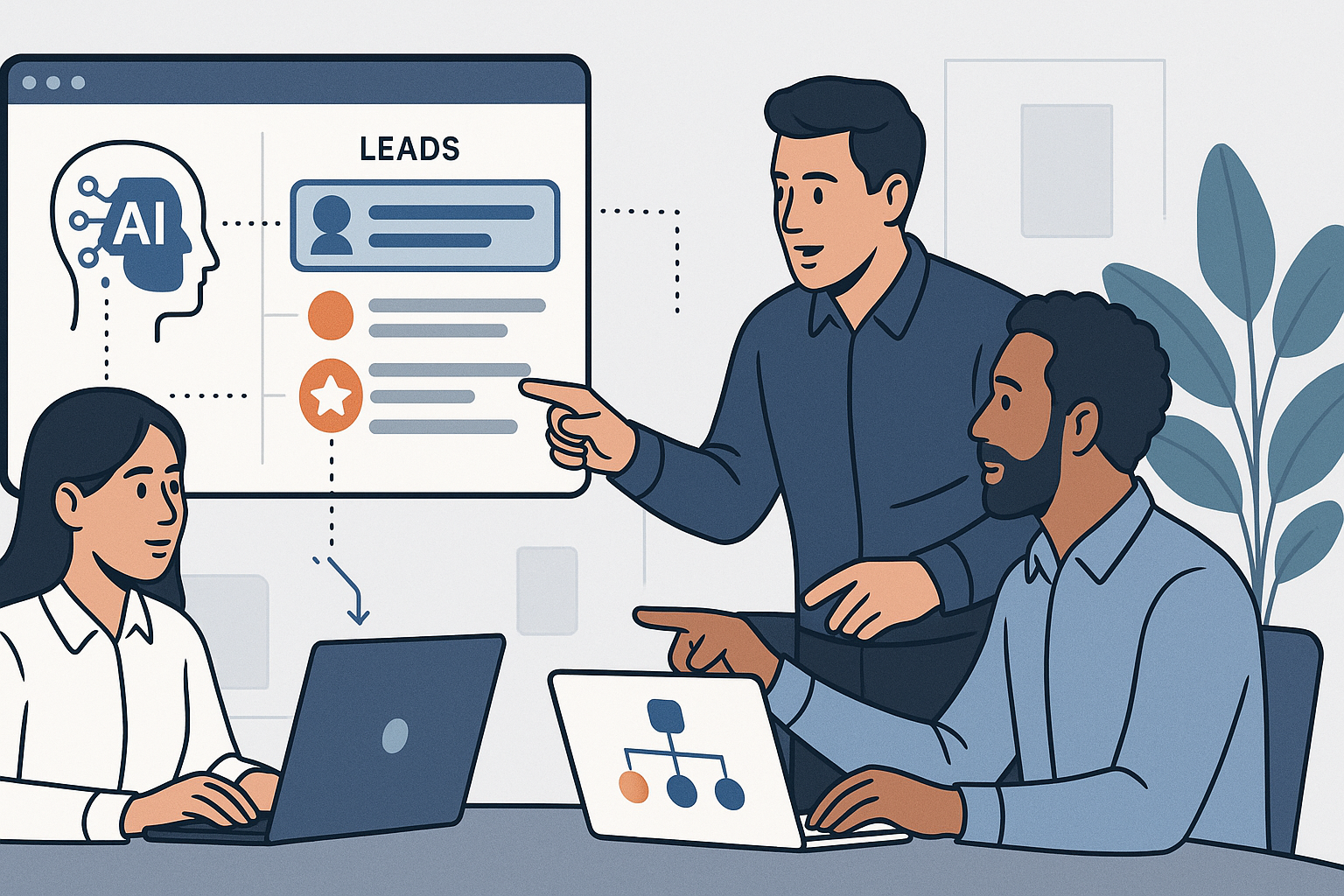 IA para ventas: prioriza oportunidades y llega a cada conversación con contexto - visual explicativa 2