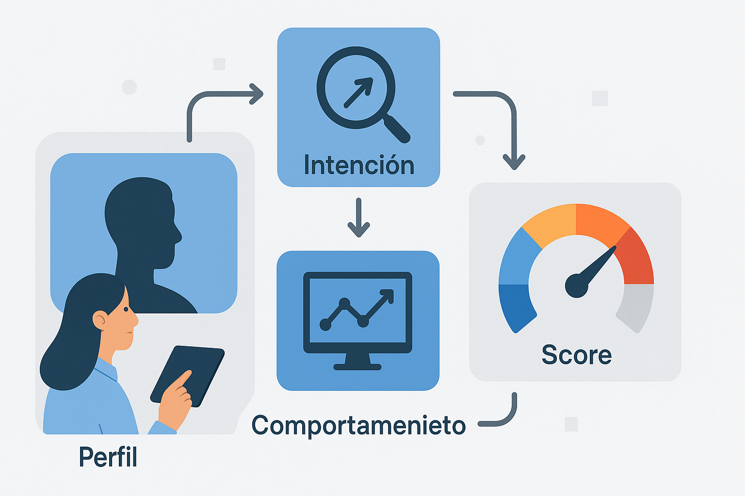 Lead scoring para negocio: prioriza prospectos sin adivinar - visual explicativa 1