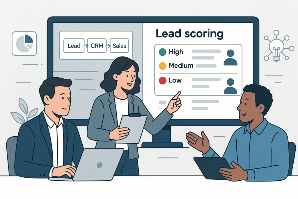 Lead scoring para negocio: prioriza prospectos sin adivinar - imagen de portada