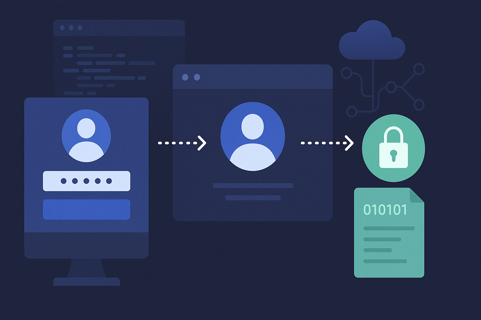 Login, sesiones y tokens: quién eres y por qué te creo - visual explicativa 1
