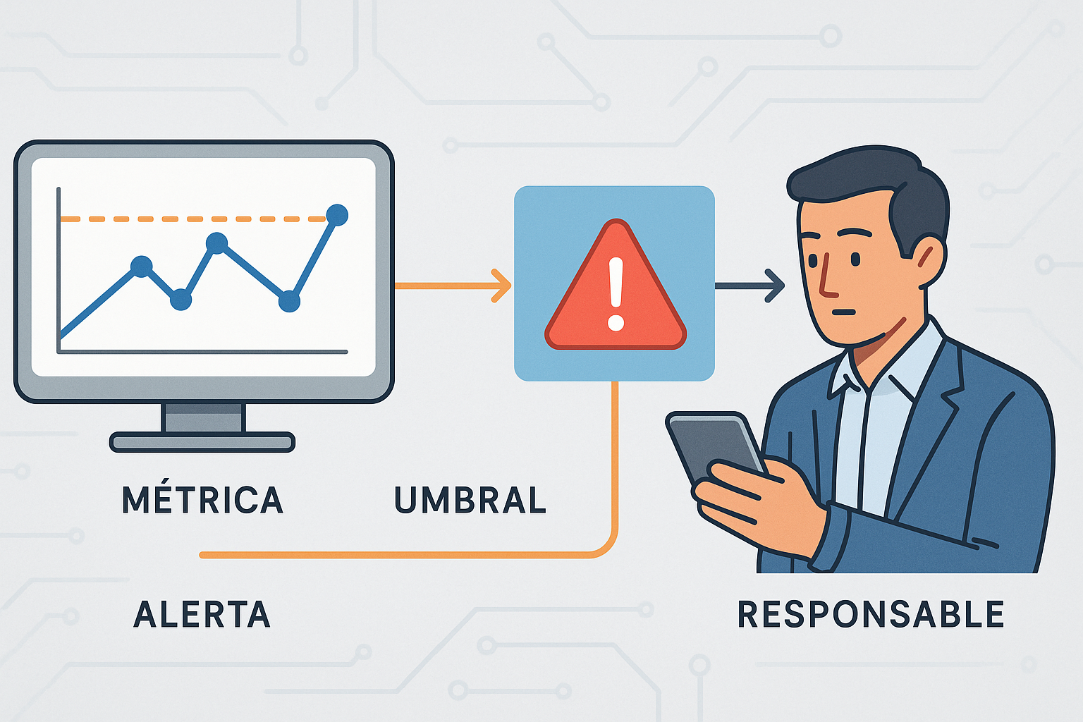Monitoreo que te avisa antes que el cliente: continuidad que se mide - visual explicativa 1