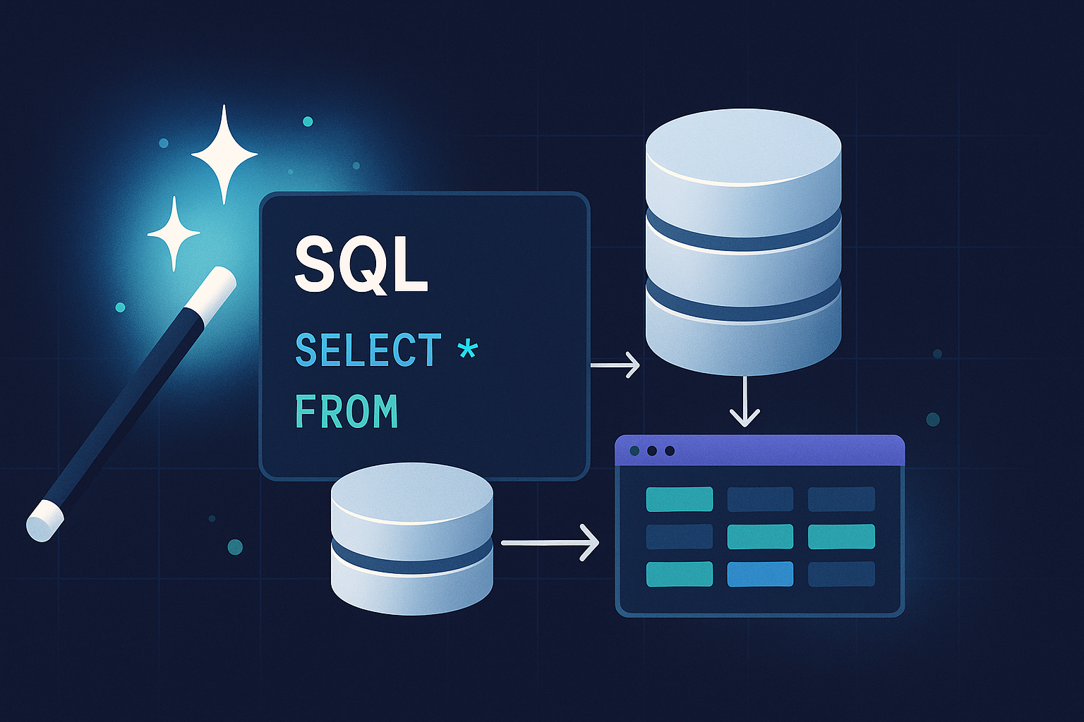 SQL: el hechizo que nunca muere (y por qué tu backend lo necesita bien aprendido) - visual explicativa 1
