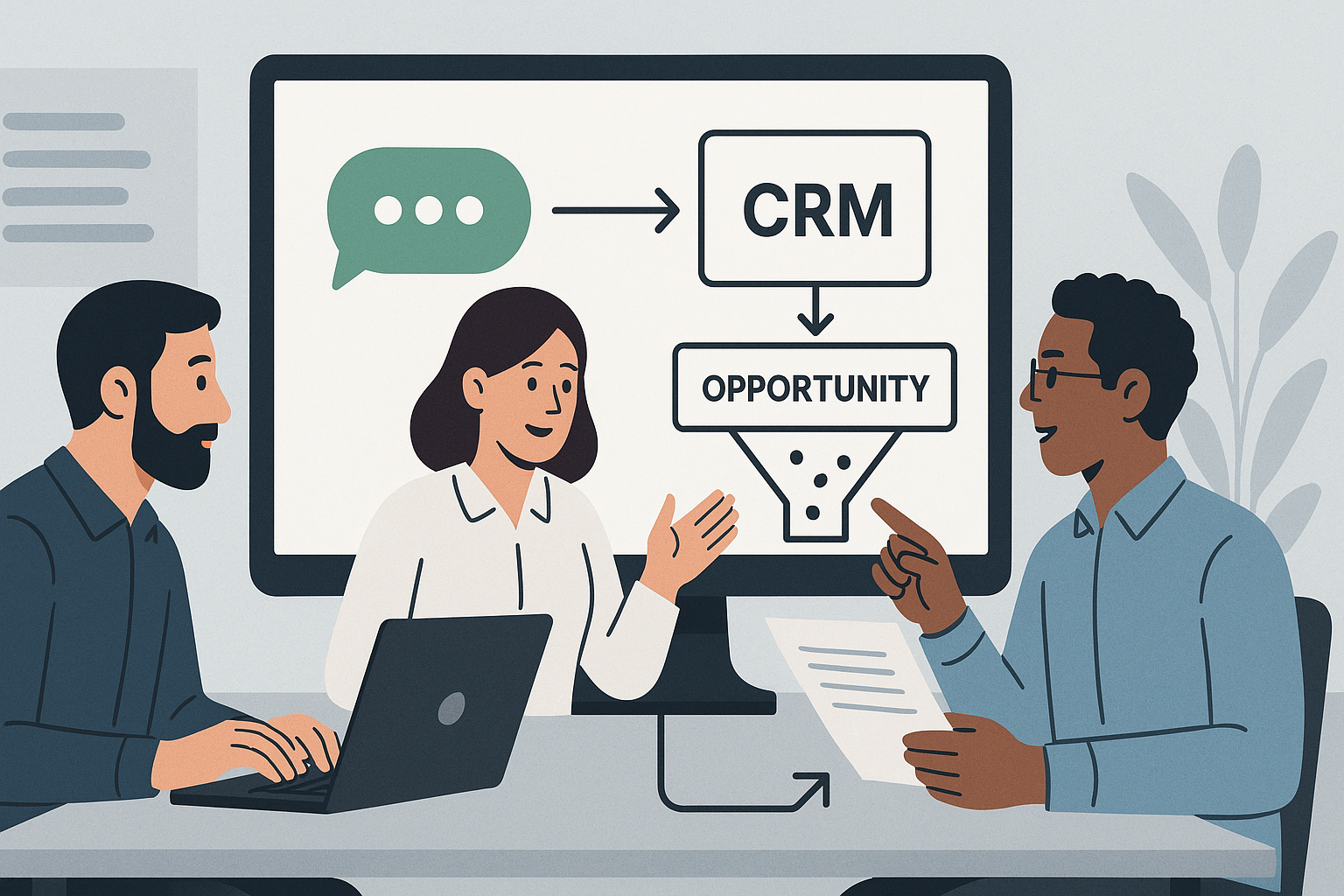 WhatsApp y CRM trabajando juntos: que la conversación no se pierda y sí se convierta en ventas - visual explicativa 2