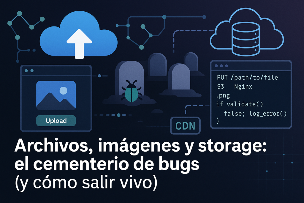 Archivos, imágenes y storage: el cementerio de bugs (y cómo salir vivo) - imagen de portada