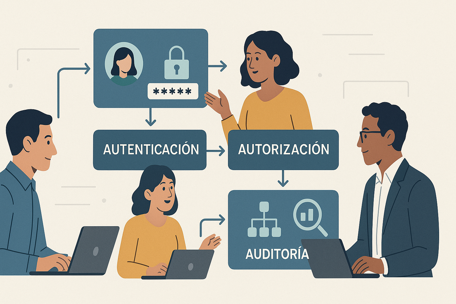 Contraseñas, accesos y permisos: lo básico que todavía decide tu seguridad (y tus ventas) - visual explicativa 1