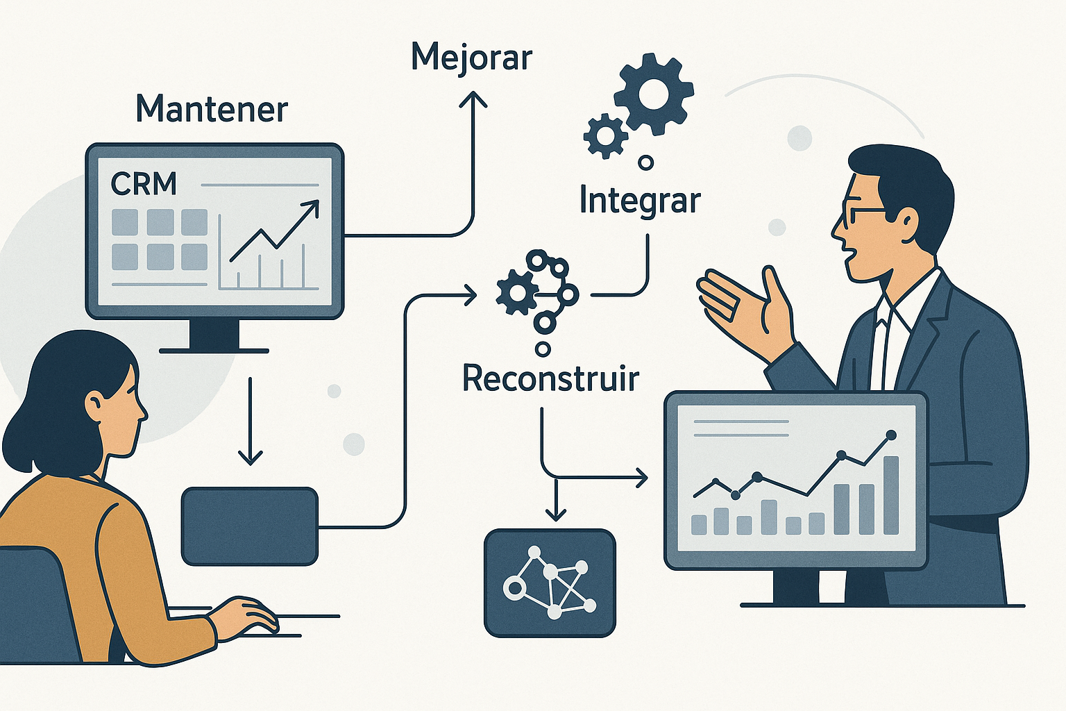 Cuándo conviene reconstruir un sistema (y cuándo no) - visual explicativa 1