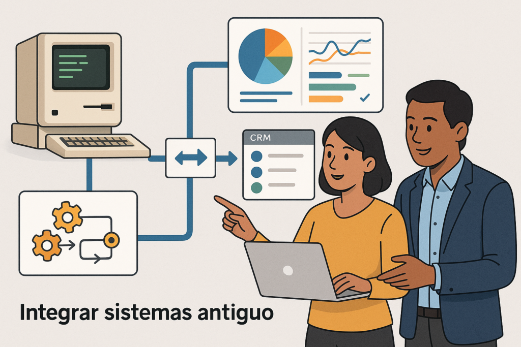 Integrar sistemas antiguos con herramientas actuales: el puente que tu operación necesita - imagen de portada