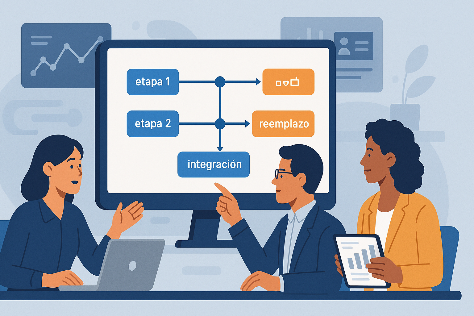 Modernización por etapas: cambiar el sistema sin frenar la operación - visual explicativa 1