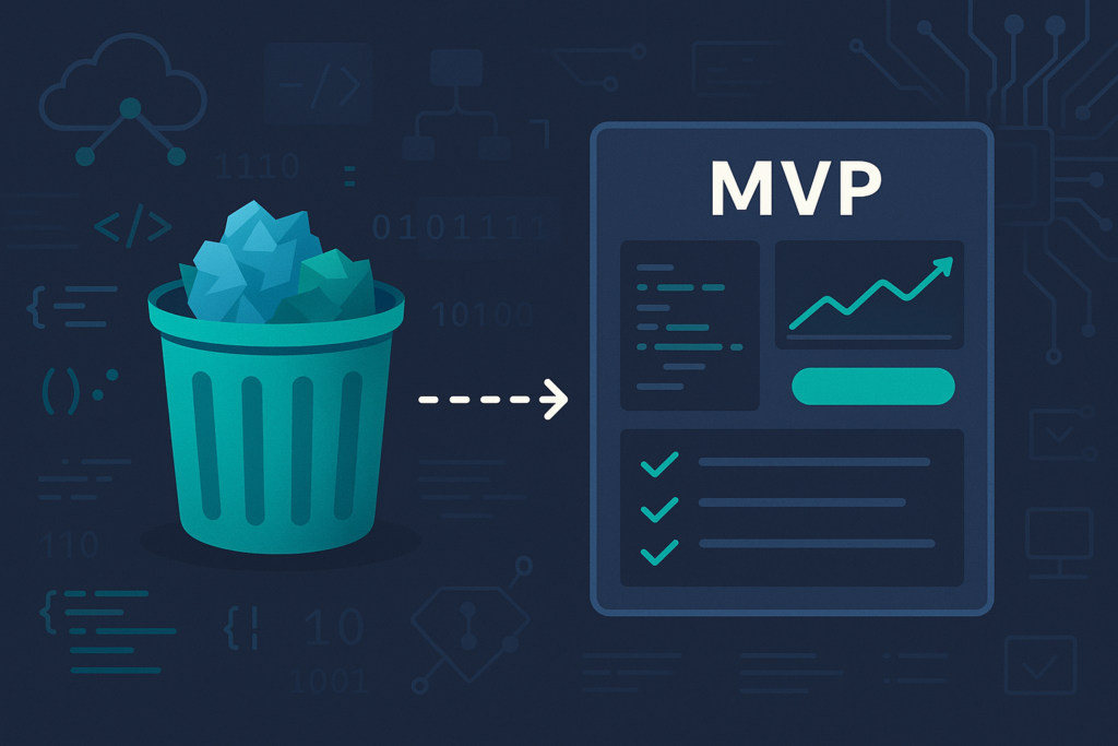MVP sin mugrero: lo mínimo que valida sin matar tu producto - imagen de portada