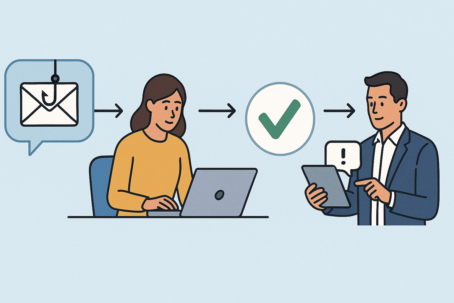 Phishing explicado sin tecnicismos: el ataque que entra por una persona - visual explicativa 1